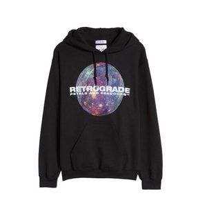 Petals And Peacocks Retrograde Graphic UNISEX Hoodie